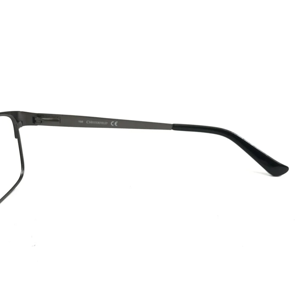 Chesterfield Eyeglasses Frames CH34XL 0RD2 Black Grey Rectangle 57-17-150